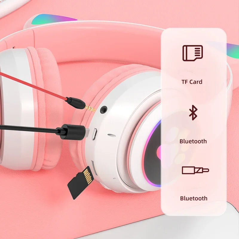 Charming Cat Ear Headphones