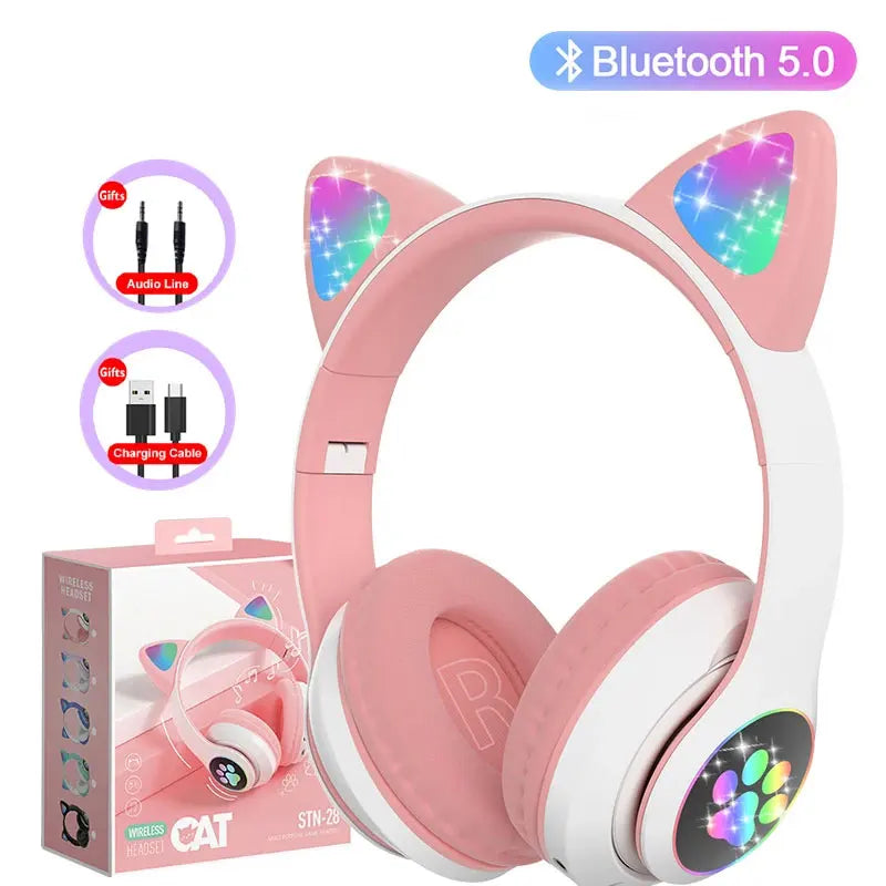 Charming Cat Ear Headphones