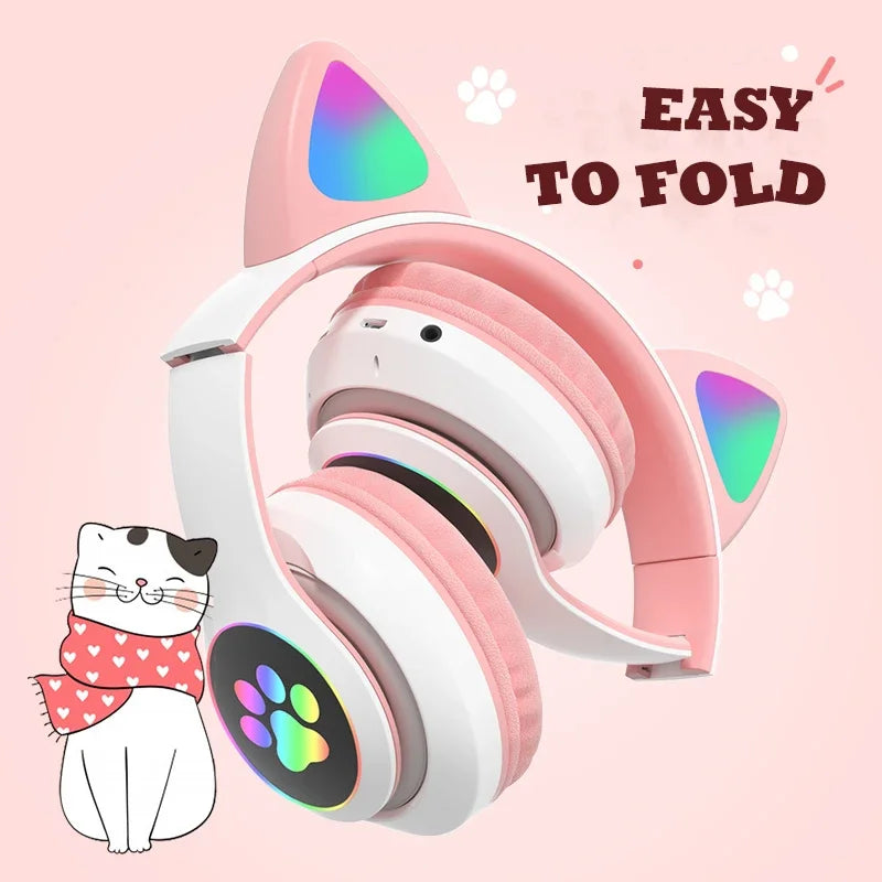 Charming Cat Ear Headphones